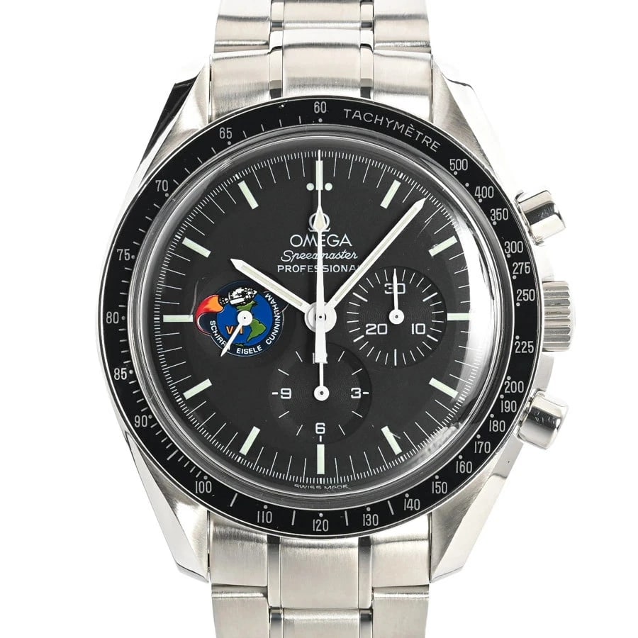 OMEGA WATCH: OMEGA Watch Brand: OMEGA Type: Wristwatch Material: Band MaterialStainless Steel/Bracelet, Band MaterialStainless Steel/Bracelet, Case MaterialCase MaterialN/A Color: black Size: Wrist