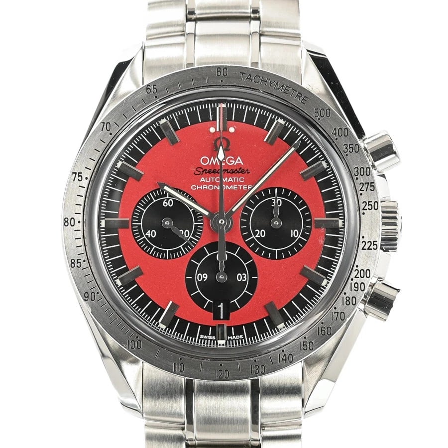 OMEGA SPEEDMASTER SCHUMACHER BLACK WATCH: OMEGA Speedmaster Schumacher Black Watch Brand: OMEGA Type: Wristwatch Material: Band MaterialStainless Steel/Bracelet, Band MaterialStainless Steel/Bracelet, Case MaterialCase MaterialN/A 
