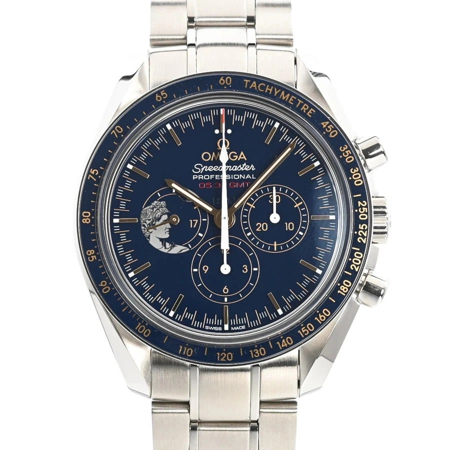 OMEGA WATCH: OMEGA Watch Brand: OMEGA Type: Wristwatch Material: Band MaterialStainless Steel/Bracelet, Band MaterialStainless Steel/Bracelet, Case MaterialCase MaterialN/A Color: navy Size: Wrist