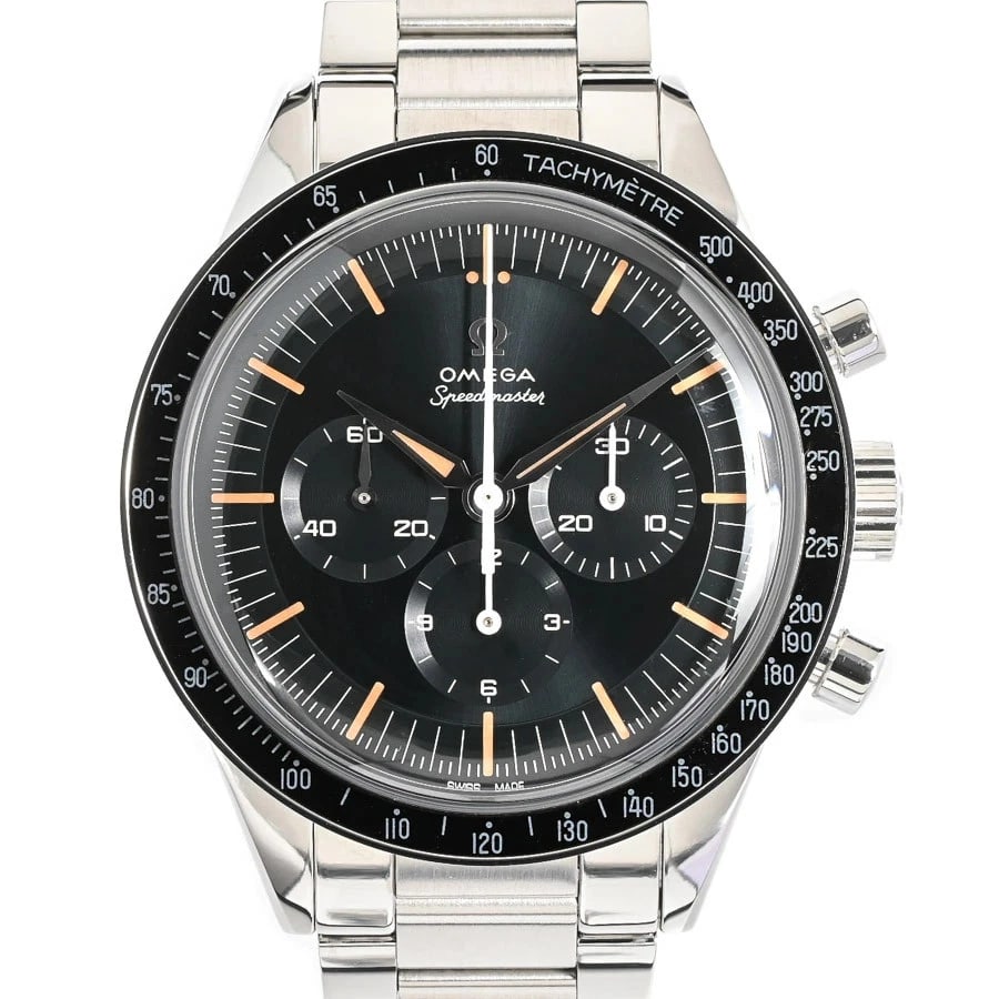 OMEGA WATCH: OMEGA Watch Brand: OMEGA Type: Wristwatch Material: Band MaterialStainless Steel/Bracelet, Band MaterialStainless Steel/Bracelet, Case MaterialCase MaterialN/A Color: black Size: Wrist