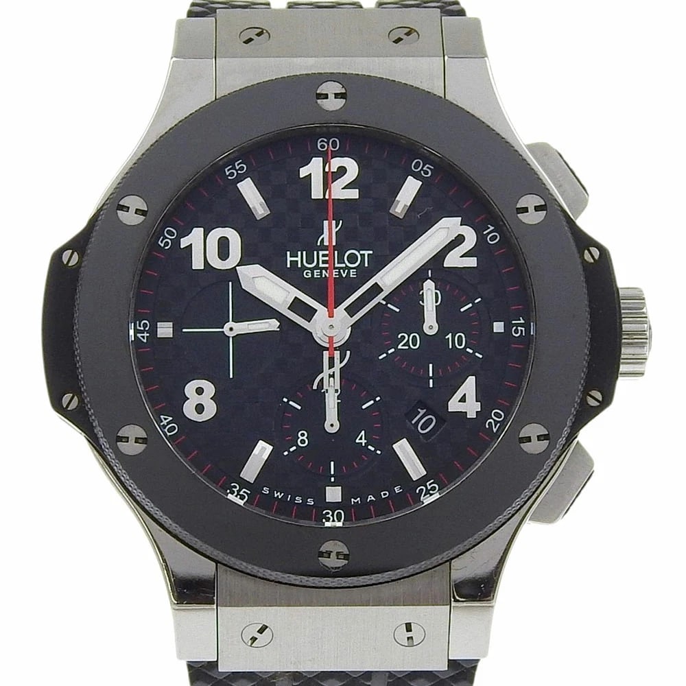 HUBLOT BIG BANG WATCH: HUBLOT Big Bang Watch Brand: HUBLOT Type: Wristwatch Material: Band MaterialStainless Steel/Ceramic/Rubber, Band MaterialStainless Steel/Ceramic/Rubber, Case MaterialCase MaterialN/A Color: navy S