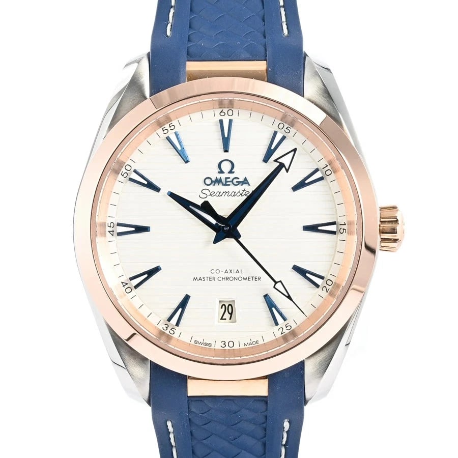 OMEGA WATCH: OMEGA Watch Brand: OMEGA Type: Wristwatch Material: Band MaterialStainless Steel/Pink Gold/Rubber Strap, Band MaterialStainless Steel/Pink Gold/Rubber Strap, Case MaterialCase MaterialN/A Color: si