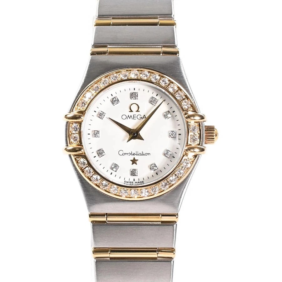 OMEGA CONSTELLATION WHITE WATCH: OMEGA Constellation White watch Brand: OMEGA Type: Wristwatch Material: Band MaterialStainless Steel/Yellow Gold/Bracelet, Band MaterialStainless Steel/Yellow Gold/Bracelet, Case MaterialCase