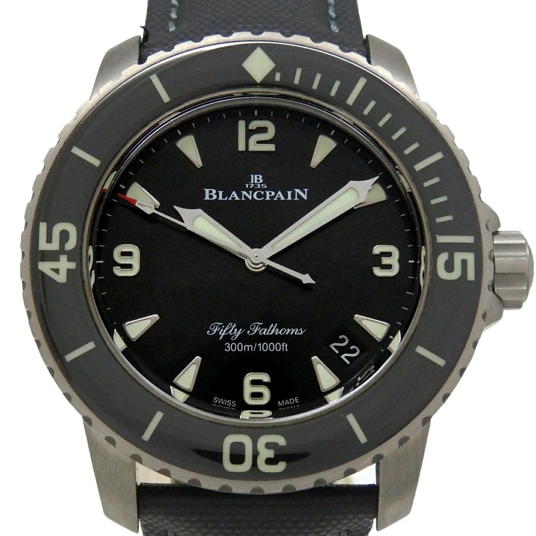 BLANCPAIN FATHOMS WATCH: BLANCPAIN Fathoms Watch Brand: BLANCPAIN Type: Wristwatch Material: Band MaterialTi/Belt, Band MaterialTi/Belt, Case MaterialCase MaterialN/A Color: none Size: Wrist Size15.5-19cm, Case