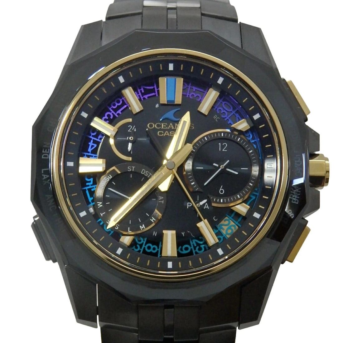 CASIO WATCH: CASIO Watch Brand: CASIO Type: Wristwatch Material: Band MaterialTitanium, Band MaterialTitanium, Case MaterialCase MaterialN/A Color: none Size: Wrist Size20.5cm, Case Size43mm Accessories: