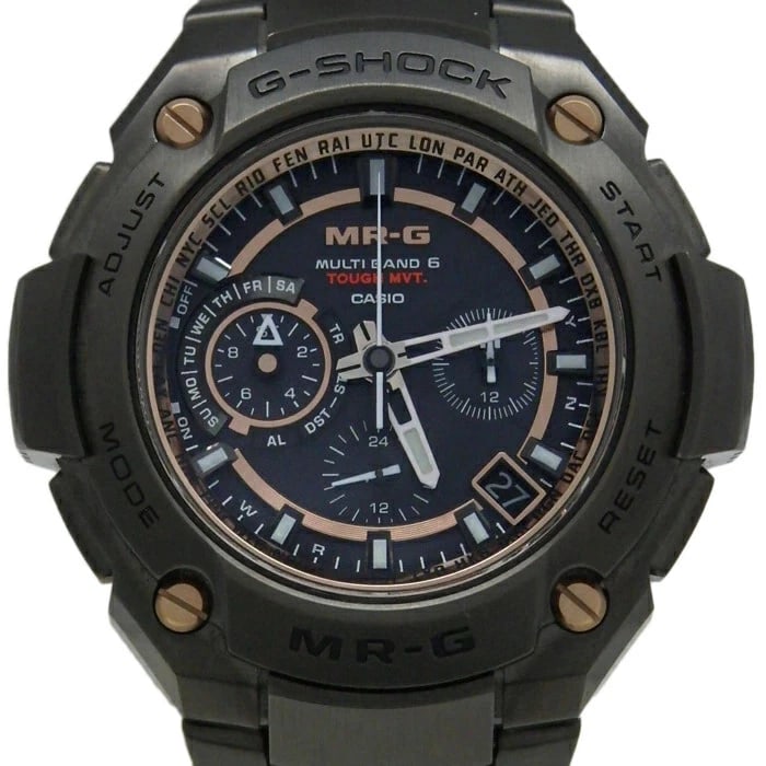 CASIO G SHOCK WATCH: CASIO G Shock Watch Brand: CASIO Type: Wristwatch Material: Band MaterialTitanium/K18Pg, Band MaterialTitanium/K18Pg, Case MaterialCase MaterialN/A Color: black Size: Wrist Size21cm, Case