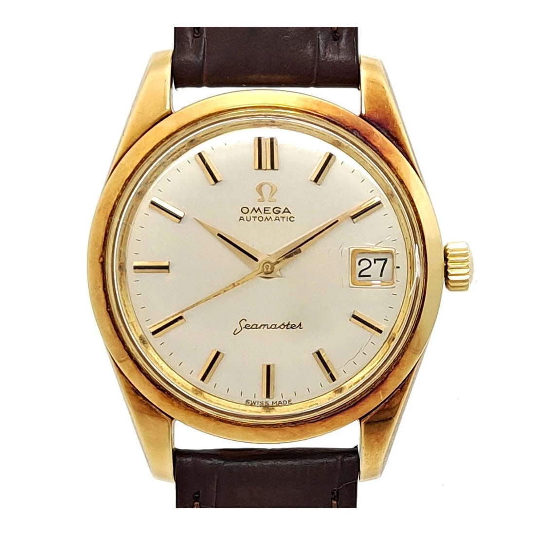 OMEGA WATCH: OMEGA Watch Brand: OMEGA Type: Wristwatch Material: Band MaterialYellow Gold, Band MaterialYellow Gold, Case MaterialCase MaterialN/A Color: gold Size: Wrist Size16cm?19.5cm, Case Size35mm Access