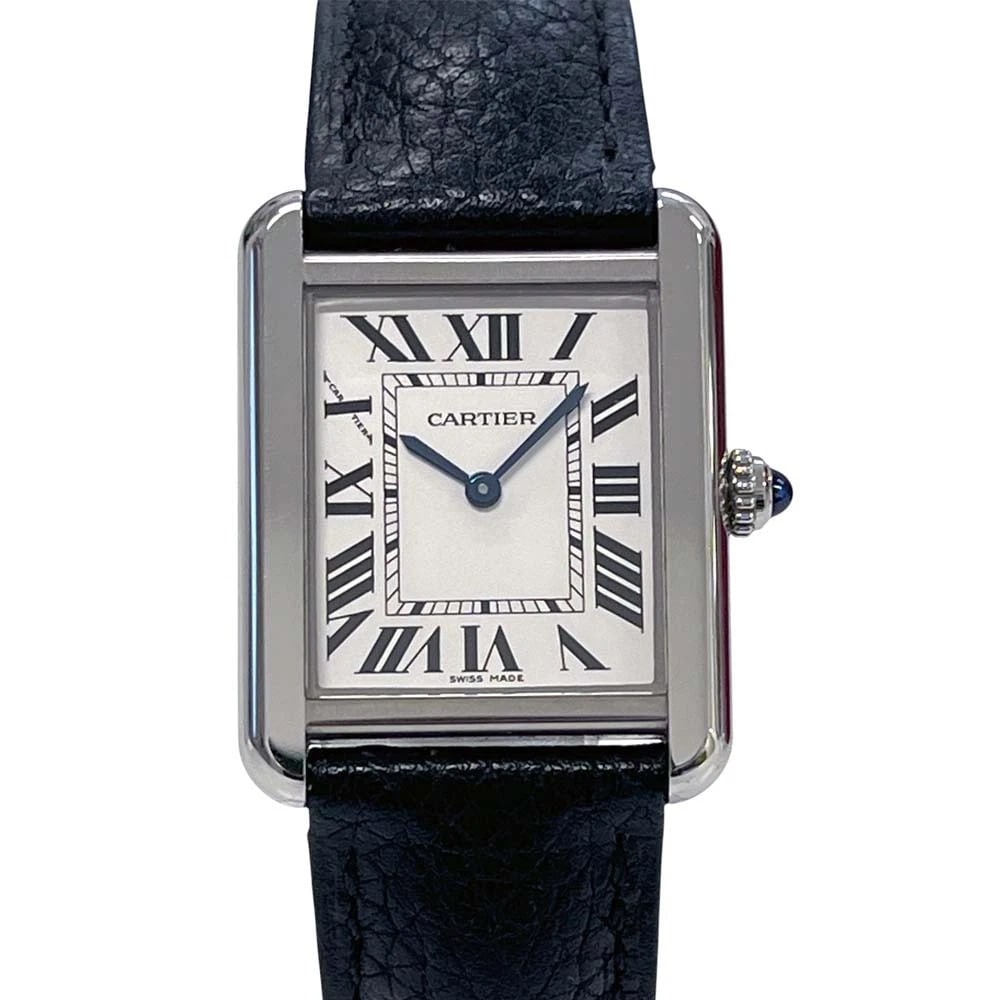 CARTIER TANK SOLO SILVER WATCH: CARTIER Tank Solo Silver Watch Brand: CARTIER Type: Wristwatch Material: Band MaterialNA, Band MaterialNA, Case MaterialCase MaterialNA Color: silver Size: Wrist SizeNA, Case Size24mm 