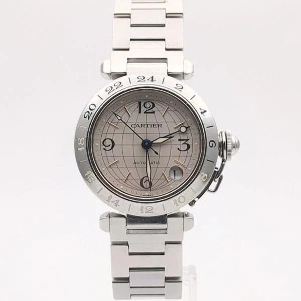 CARTIER PASHA SILVER WATCH: CARTIER Pasha Silver Watch Brand: CARTIER Type: Wristwatch Material: Band MaterialNA, Band MaterialNA, Case MaterialCase MaterialNA Color: silver Size: Wrist SizeNA, Case Size35mm 