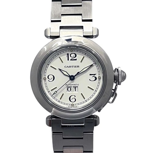 CARTIER PASHA WATCH: CARTIER Pasha Watch Brand: CARTIER Type: Wristwatch Material: Band MaterialNA, Band MaterialNA, Case MaterialCase MaterialNA Color: white Size: Wrist SizeNA, Case Size35mm Accessories: None