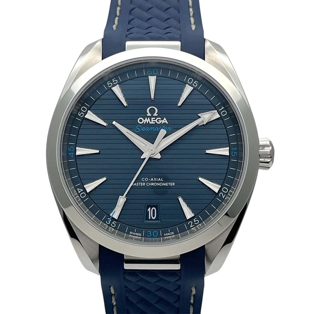 OMEGA SEAMASTER AQUA TERRA BLUE WATCH: OMEGA Seamaster Aqua Terra Blue Watch Brand: OMEGA Type: Wristwatch Material: Band MaterialNA, Band MaterialNA, Case MaterialCase MaterialNA Color: blue Size: Wrist SizeNA, Case Size41mm 