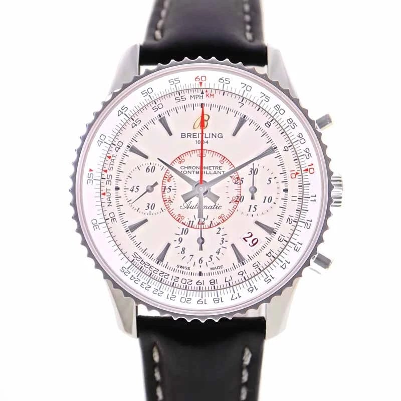 BREITLING WATCH: BREITLING Watch Brand: BREITLING Type: Wristwatch Material: Band MaterialSs (Stainless Steel), Band MaterialSs (Stainless Steel), Case MaterialCase MaterialNA Color: ivory Size: Wrist SizeNA, Case