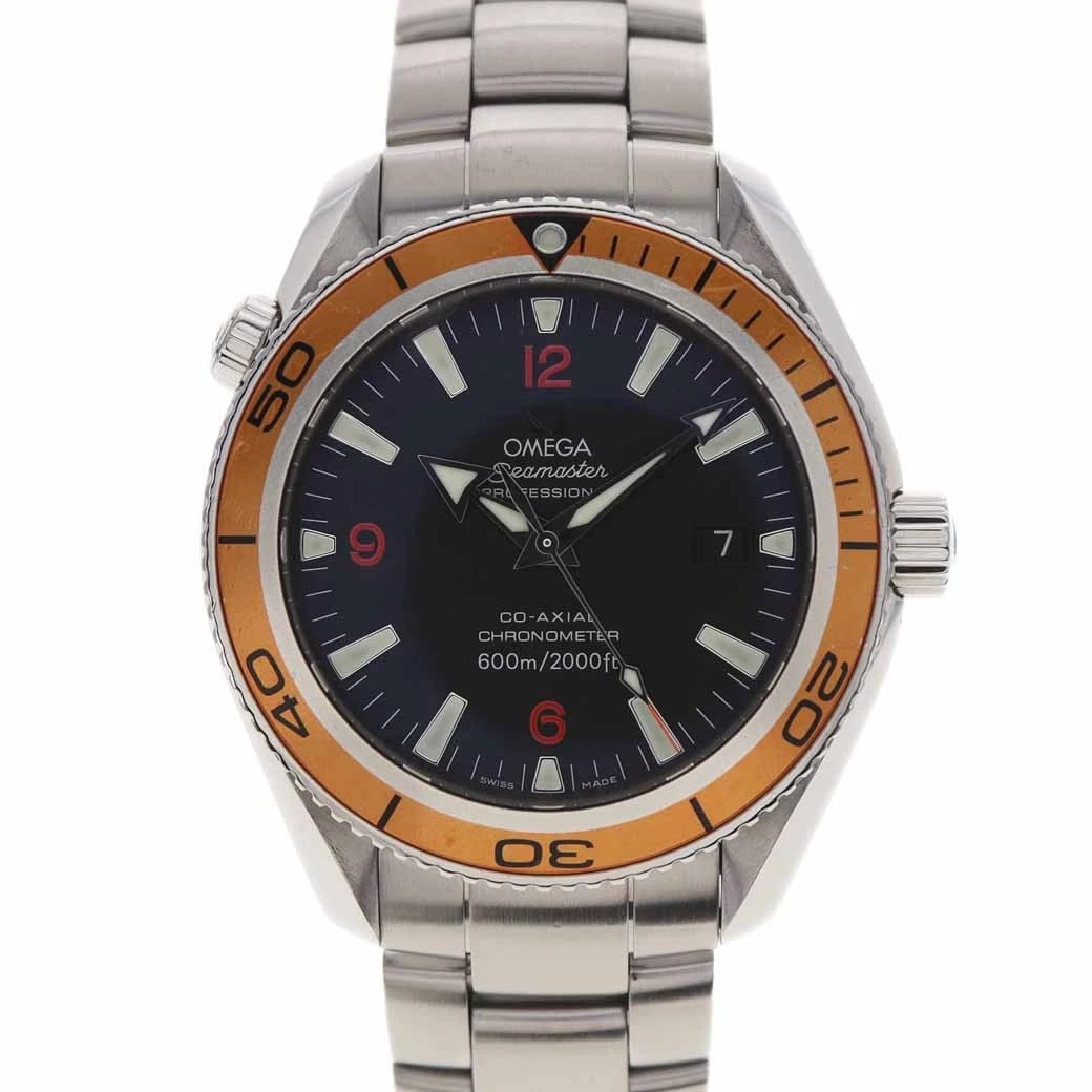 OMEGA SEAMASTER PLANET OCEAN BLACK WATCH: OMEGA Seamaster Planet Ocean Black Watch Brand: OMEGA Type: Wristwatch Material: Band MaterialSs (Stainless Steel), Band MaterialSs (Stainless Steel), Case MaterialCase MaterialNA Color: black 