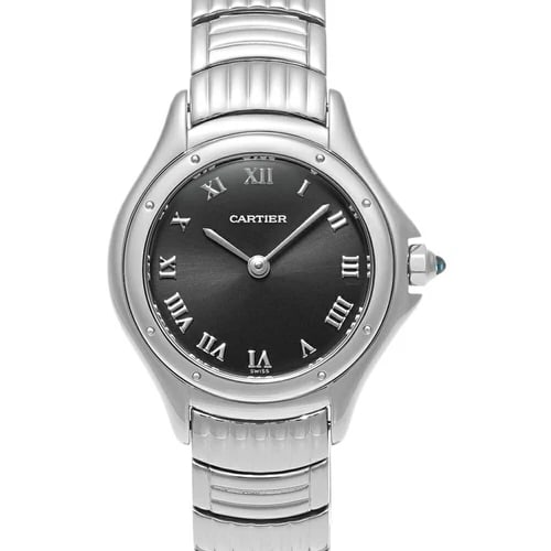 CARTIER PANTHER BLACK WATCH: CARTIER Panther Black Watch Brand: CARTIER Type: Wristwatch Material: Band MaterialStainless Steel, Band MaterialStainless Steel, Case MaterialCase MaterialNA Color: black Size: Wrist SizeNA,