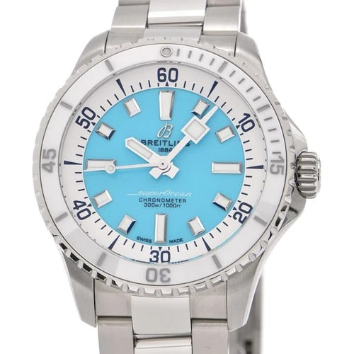 BREITLING SUPEROCEAN WHITE WATCH: BREITLING Superocean White Watch Brand: BREITLING Type: Wristwatch Material: Band MaterialStainless Steel, Band MaterialStainless Steel, Case MaterialCase MaterialNA Color: white Size: Wrist