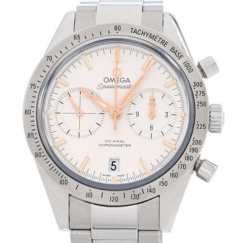 OMEGA SPEEDMASTER CHRONOGRAPH WATCH: OMEGA Speedmaster Chronograph Watch Brand: OMEGA Type: Wristwatch Material: Band MaterialStainless Steel, Band MaterialStainless Steel, Case MaterialCase MaterialNA Color: silver Size: Wrist