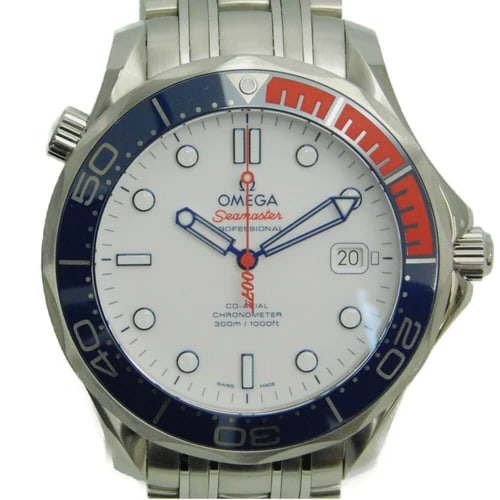 OMEGA SEAMASTER PROFESSIONAL WHITE WATCH: OMEGA Seamaster Professional White Watch Brand: OMEGA Type: Wristwatch Material: Band MaterialStainless Steel, Band MaterialStainless Steel, Case MaterialCase MaterialNA Color: white Size: Wrist S