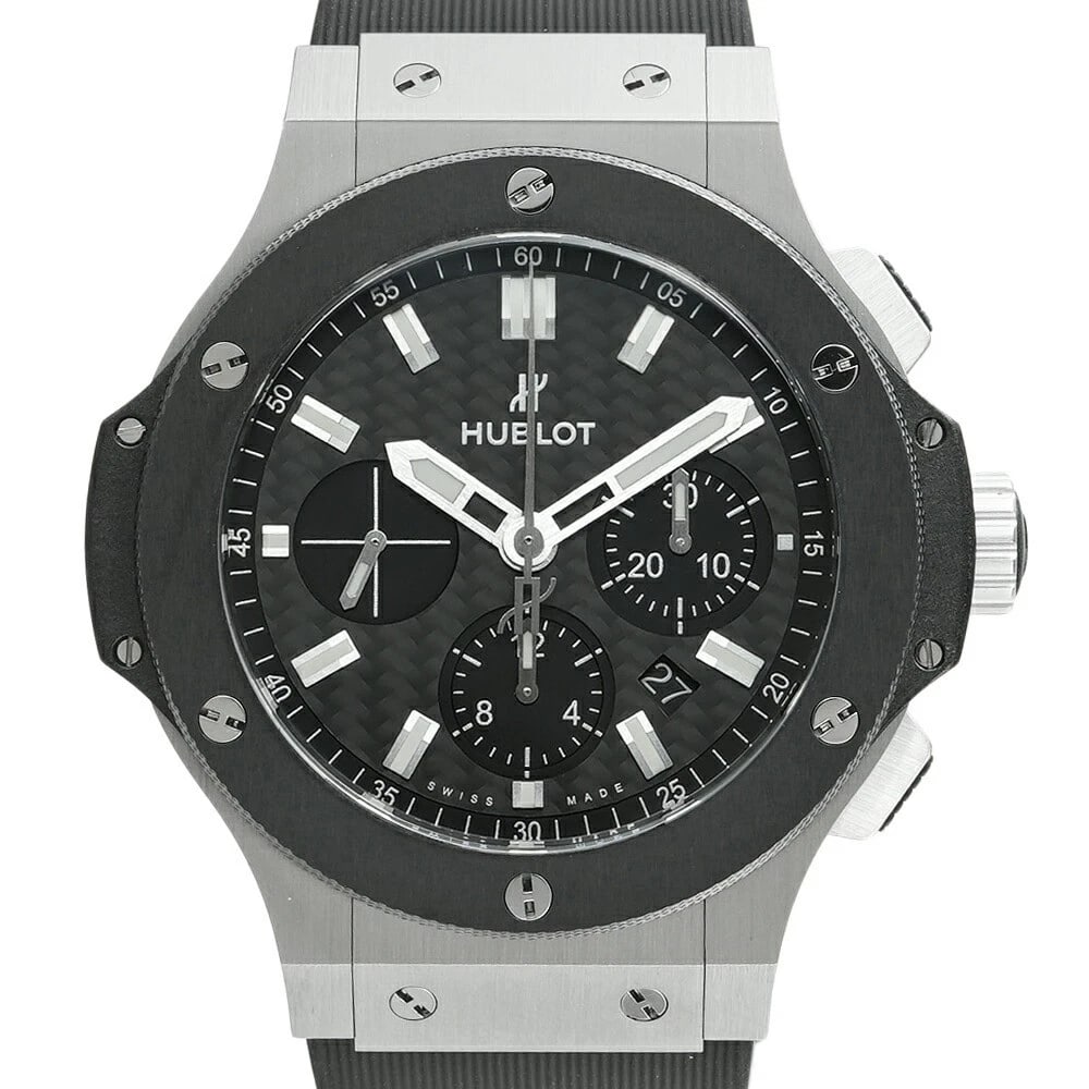 HUBLOT BIG BANG BLACK WATCH: HUBLOT Big Bang Black Watch Brand: HUBLOT Type: Wristwatch Material: Band MaterialStainless Steel, Band MaterialStainless Steel, Case MaterialCase MaterialNA Color: black Size: Wrist SizeNA,