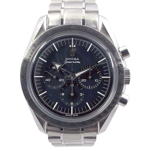 OMEGA SPEEDMASTER BLACK WATCH: OMEGA Speedmaster Black Watch Brand: OMEGA Type: Wristwatch Material: Band MaterialNA, Band MaterialNA, Case MaterialCase MaterialPlastic Color: black Size: Wrist SizeNA, Case Size40mm 