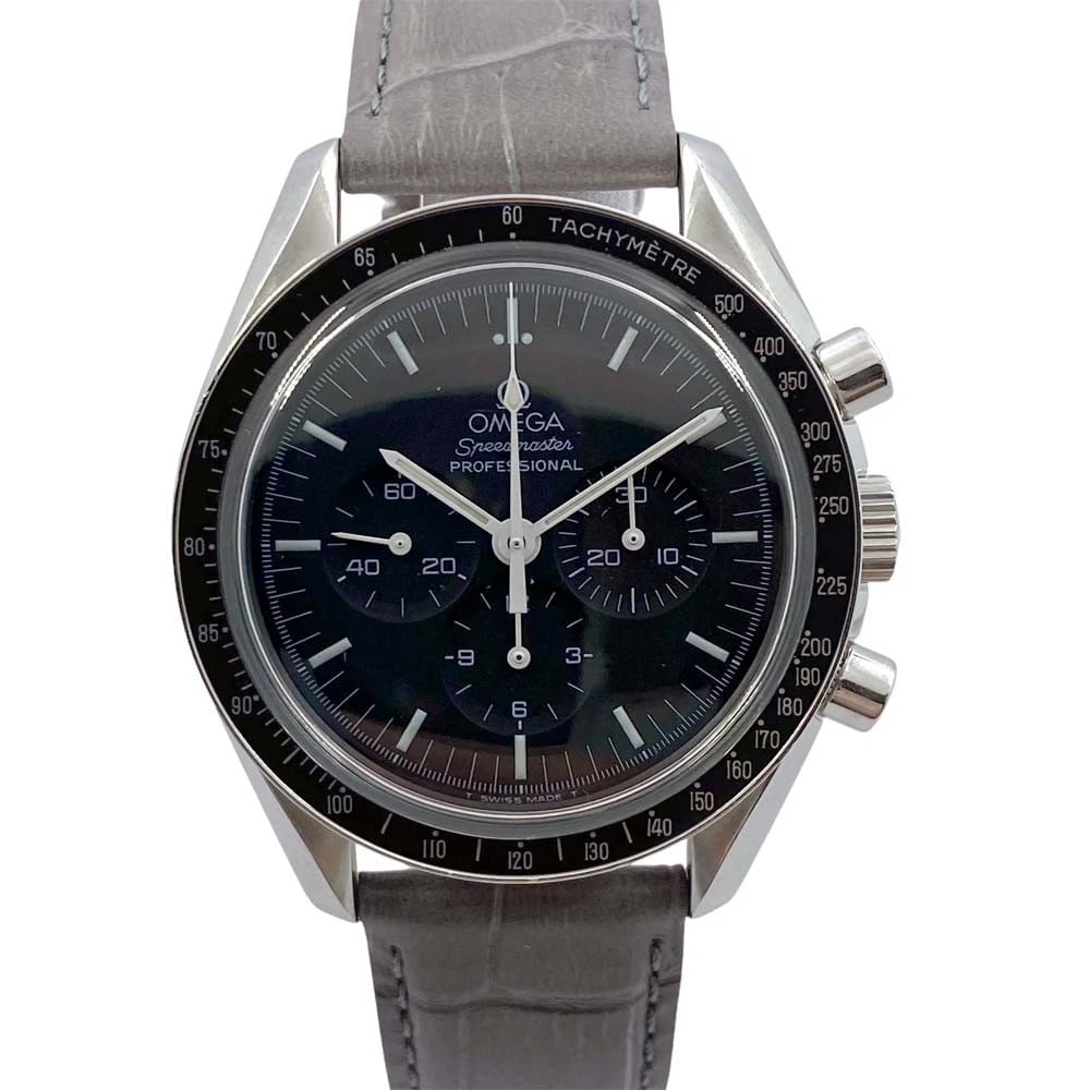 OMEGA SPEEDMASTER PROFESSIONAL BLACK WATCH: OMEGA Speedmaster Professional Black Watch Brand: OMEGA Type: Wristwatch Material: Band MaterialNA, Band MaterialNA, Case MaterialCase MaterialPlastic Windshield Color: black Size: Wrist