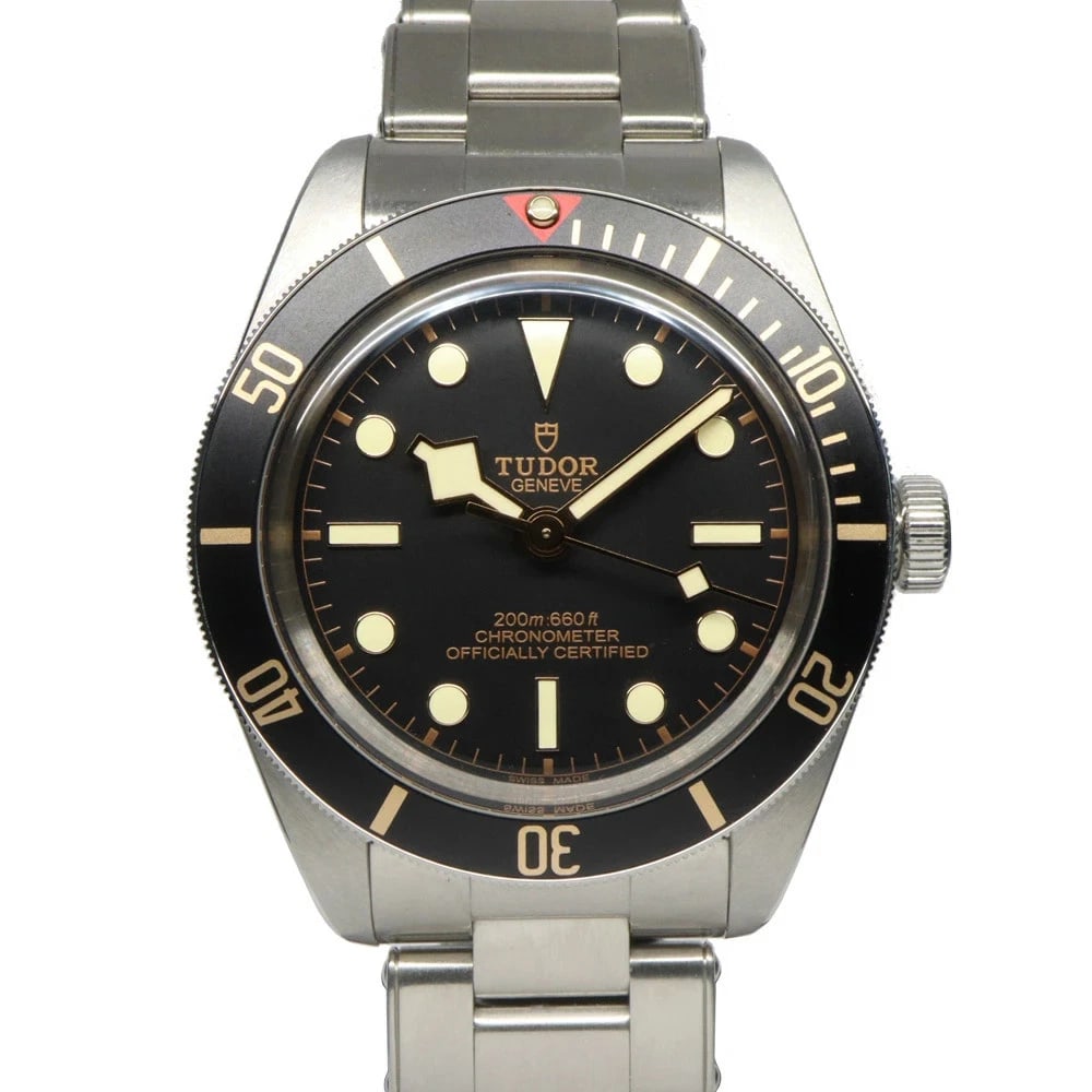 TUDOR BLACK BLACK WATCH: TUDOR Black Black Watch Brand: TUDOR Type: Wristwatch Material: Band MaterialStainless Steel, Band MaterialStainless Steel, Case MaterialCase MaterialSapphire Color: black Size: Wrist SizeNA, Case