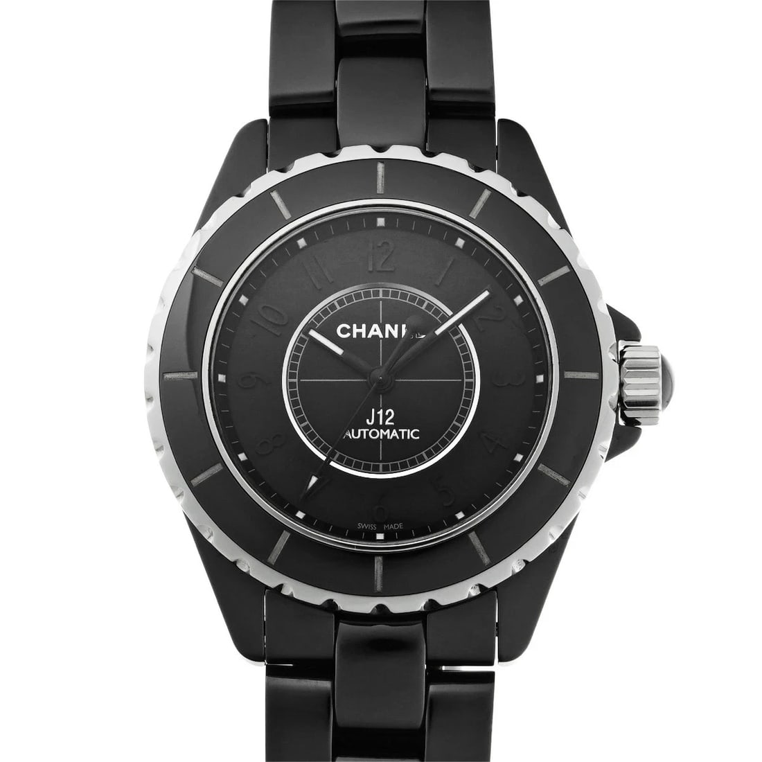 CHANEL J12 INTENSE BLACK WATCH: CHANEL J12 Intense Black Watch Brand: CHANEL Type: Wristwatch Material: Band MaterialCeramic, Band MaterialCeramic, Case MaterialCase MaterialSapphire Crystal Color: black Size: Wrist