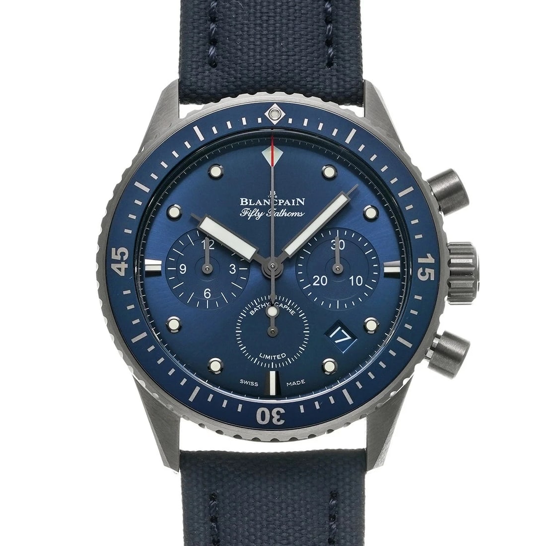 BLANCPAIN WATCH: BLANCPAIN Watch Brand: BLANCPAIN Type: Wristwatch Material: Band MaterialCeramic, Band MaterialCeramic, Case MaterialCase MaterialSapphire Crystal Color: navy Size: Wrist SizeNA, Case