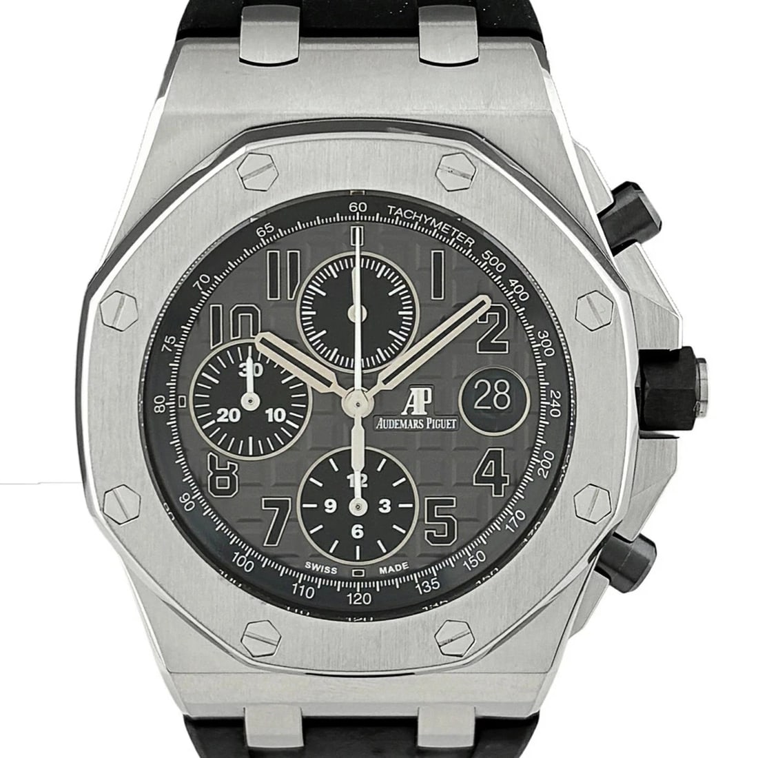 AUDEMARS PIGUET WATCH: AUDEMARS PIGUET Watch Brand: AUDEMARS PIGUET Type: Wristwatch Material: Band MaterialN/A, Band MaterialN/A, Case MaterialCase MaterialSapphire Crystal Color: gray Size: Wrist SizeNA, Case Size42mm
