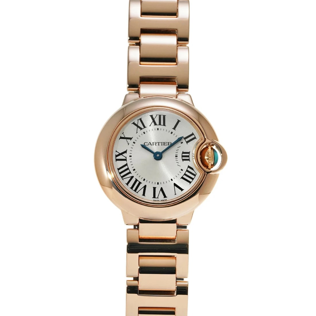 CARTIER BALLON BLEU SILVER WATCH: CARTIER Ballon Bleu Silver Watch Brand: CARTIER Type: Wristwatch Material: Band MaterialPink Gold, Band MaterialPink Gold, Case MaterialCase MaterialSapphire Crystal Color: silver Size: Wrist