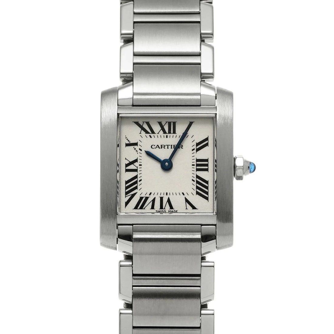CARTIER TANK FRANÇAISE SILVER WATCH: CARTIER Tank Française Silver Watch Brand: CARTIER Type: Wristwatch Material: Band MaterialStainless, Band MaterialStainless, Case MaterialCase MaterialSapphire Crystal Color: silver Size: