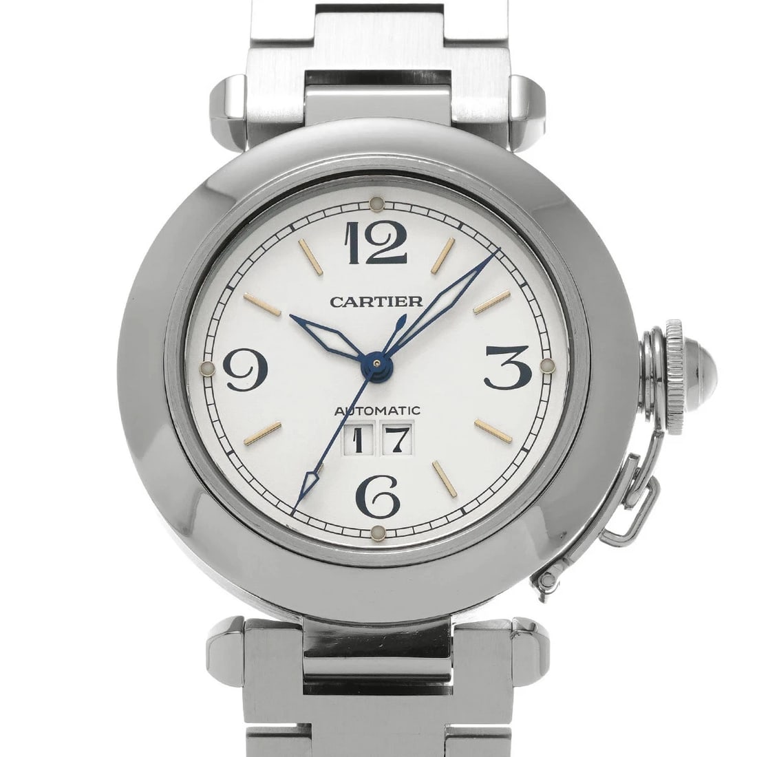 CARTIER PASHA WHITE WATCH: CARTIER Pasha White Watch Brand: CARTIER Type: Wristwatch Material: Band MaterialStainless, Band MaterialStainless, Case MaterialCase MaterialSapphire Crystal Color: white Size: Wrist