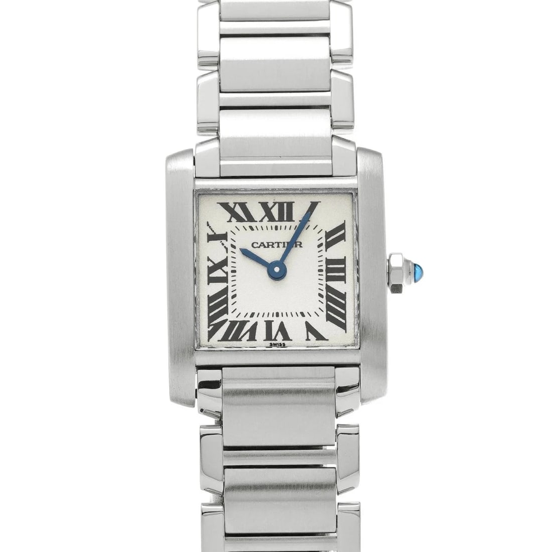 CARTIER TANK FRANÇAISE SILVER WATCH: CARTIER Tank Française Silver Watch Brand: CARTIER Type: Wristwatch Material: Band MaterialStainless, Band MaterialStainless, Case MaterialCase MaterialSapphire Crystal Color: silver Size: