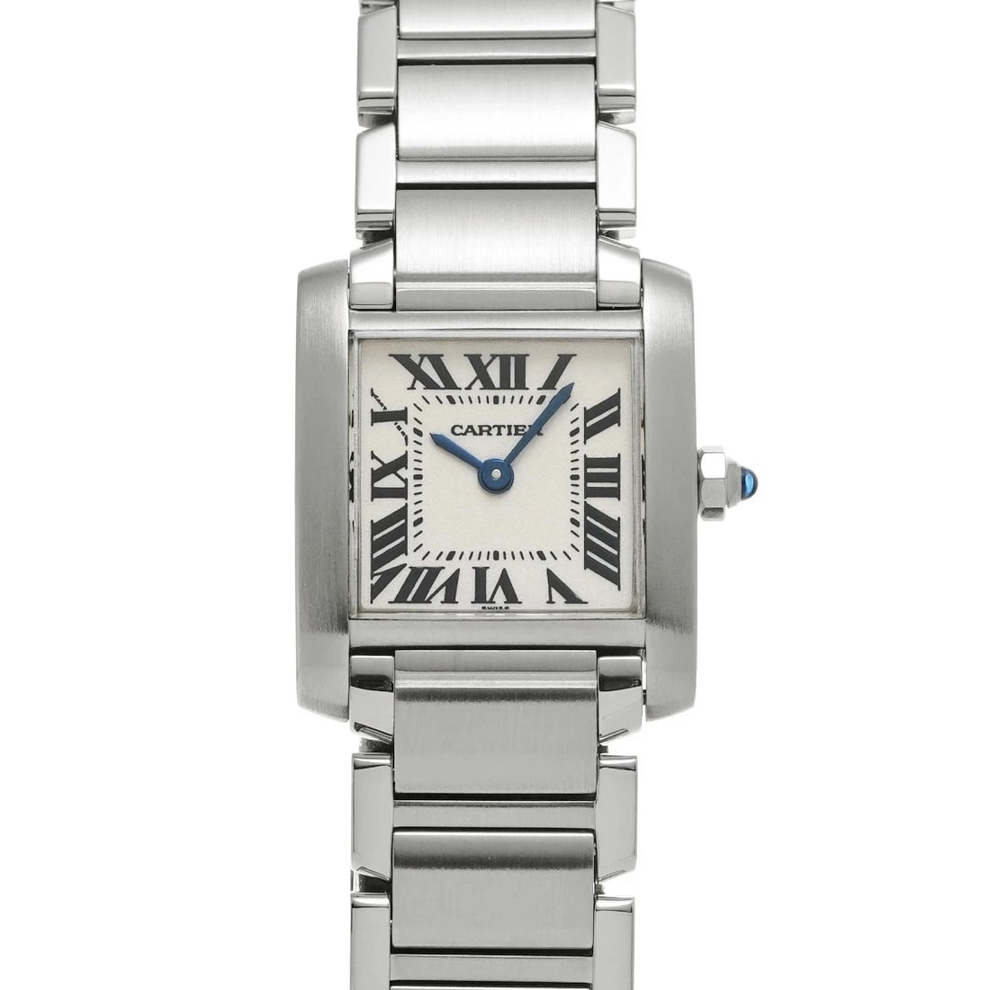 CARTIER TANK FRANÇAISE SILVER WATCH: CARTIER Tank Française Silver Watch Brand: CARTIER Type: Wristwatch Material: Band MaterialStainless, Band MaterialStainless, Case MaterialCase MaterialSapphire Crystal Color: silver Size: