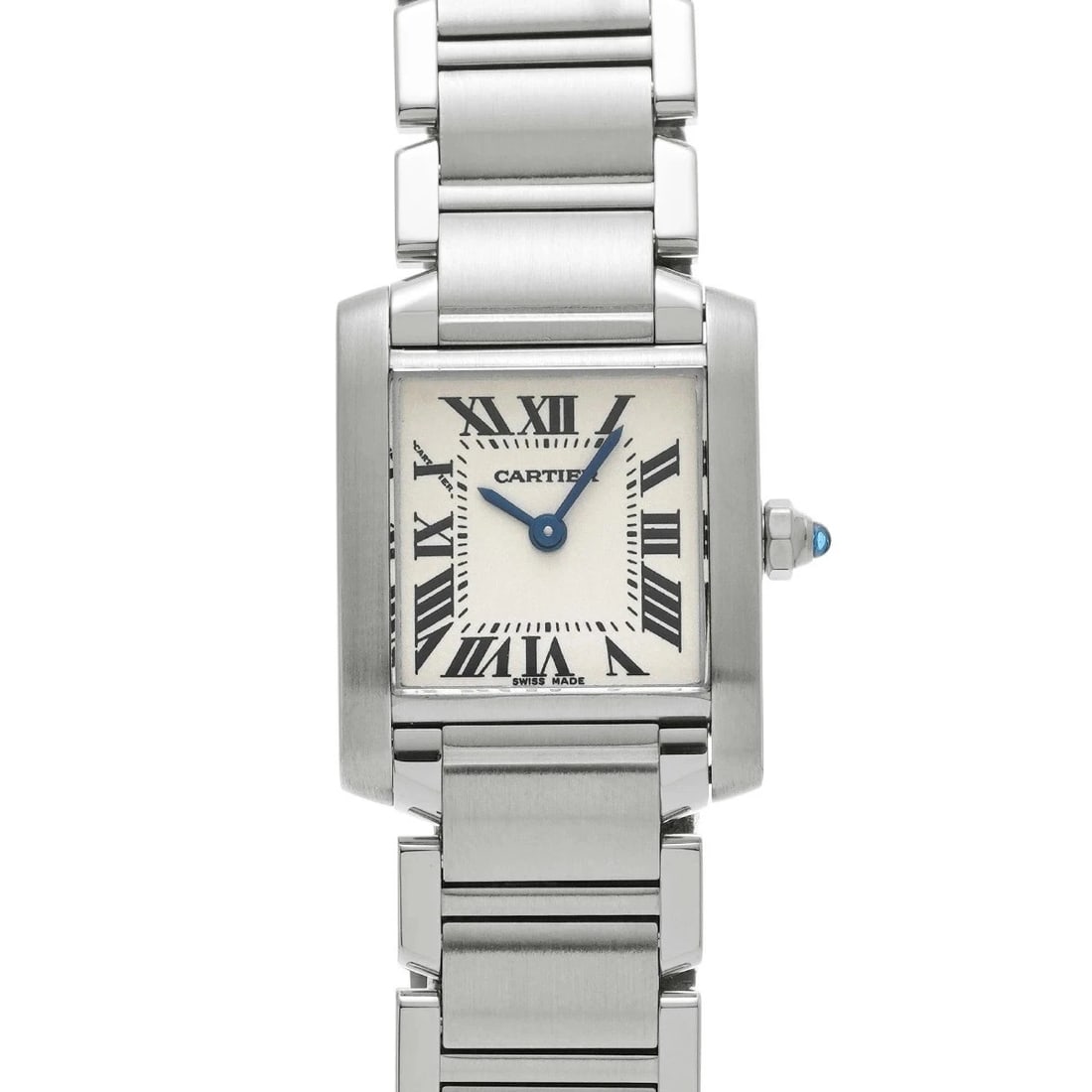 CARTIER TANK FRANÇAISE SILVER WATCH: CARTIER Tank Française Silver Watch Brand: CARTIER Type: Wristwatch Material: Band MaterialStainless, Band MaterialStainless, Case MaterialCase MaterialSapphire Crystal Color: silver Size: