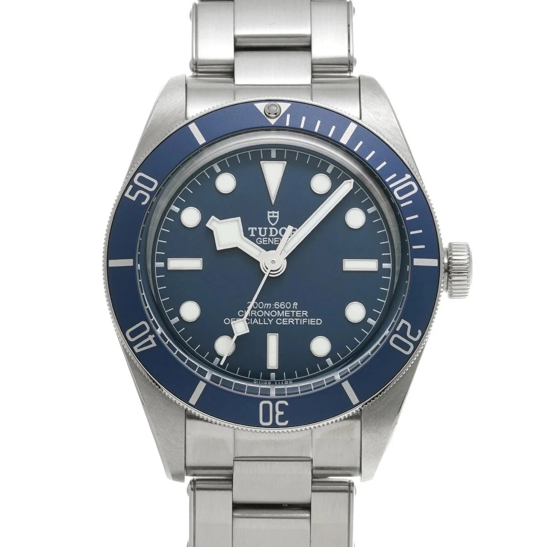 TUDOR BLACK BLUE WATCH: TUDOR Black Blue Watch Brand: TUDOR Type: Wristwatch Material: Band MaterialStainless, Band MaterialStainless, Case MaterialCase MaterialSapphire Crystal Color: gray Size: Wrist Size18.5cm, Case S