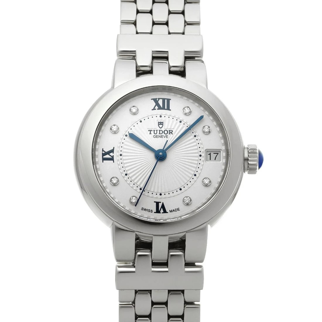 TUDOR CLAIRE DE ROSE SILVER WATCH: TUDOR Claire De Rose Silver Watch Brand: TUDOR Type: Wristwatch Material: Band MaterialStainless, Band MaterialStainless, Case MaterialCase MaterialSapphire Crystal Color: silver Size: Wrist