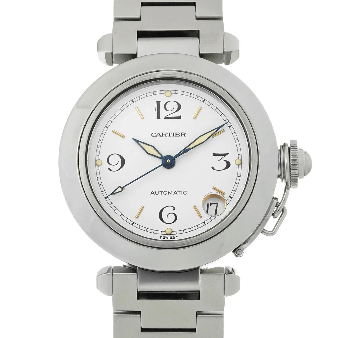 CARTIER PASHA WHITE WATCH: CARTIER Pasha White Watch Brand: CARTIER Type: Wristwatch Material: Band MaterialStainless, Band MaterialStainless, Case MaterialCase MaterialSapphire Crystal Color: white Size: Wrist