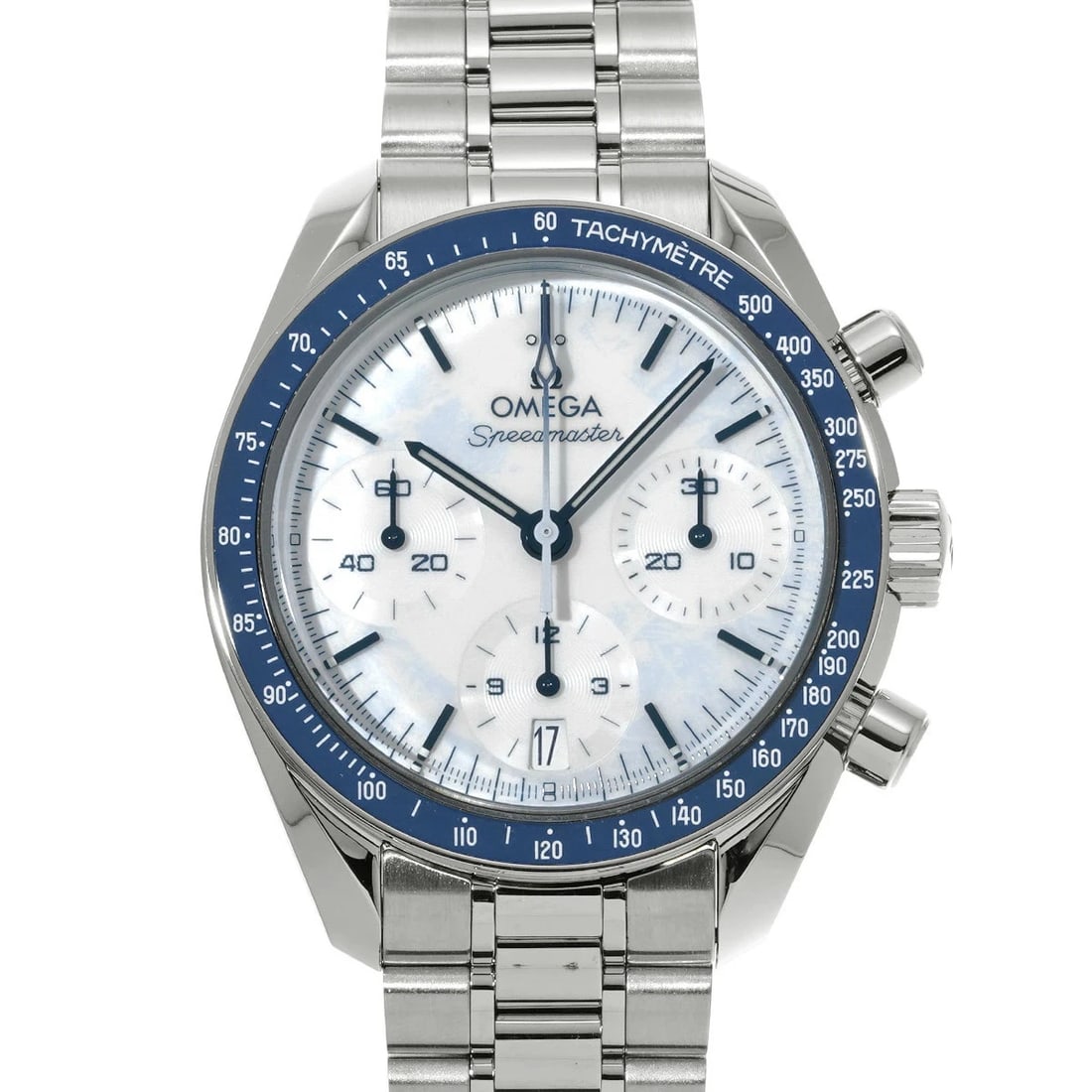 OMEGA WATCH: OMEGA Watch Brand: OMEGA Type: Wristwatch Material: Band MaterialStainless, Band MaterialStainless, Case MaterialCase MaterialSapphire Crystal Color: white Size: Wrist Size18cm, Case Size38×38mm