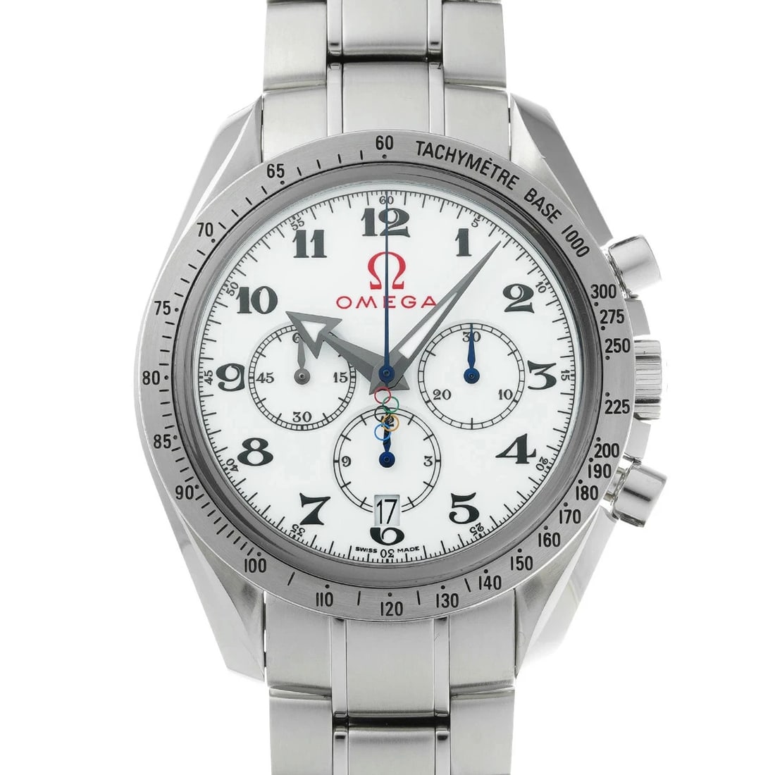 OMEGA WATCH: OMEGA Watch Brand: OMEGA Type: Wristwatch Material: Band MaterialStainless, Band MaterialStainless, Case MaterialCase MaterialSapphire Crystal Color: white Size: Wrist Size18cm, Case Size42×42mm