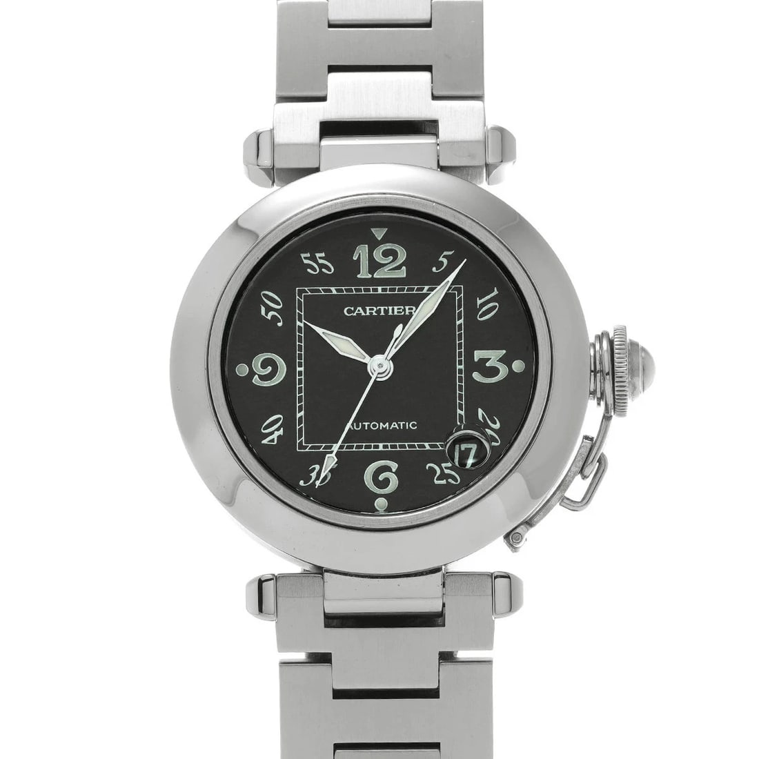 CARTIER PASHA BLACK WATCH: CARTIER Pasha black Watch Brand: CARTIER Type: Wristwatch Material: Band MaterialStainless, Band MaterialStainless, Case MaterialCase MaterialSapphire Crystal Color: black Size: Wrist