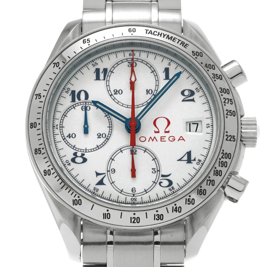 OMEGA SPEEDMASTER WHITE WATCH - 4