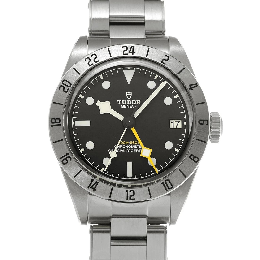 TUDOR BLACK WATCH: TUDOR Black Watch Brand: TUDOR Type: Wristwatch Material: Band MaterialStainless, Band MaterialStainless, Case MaterialCase MaterialSapphire Crystal Color: black Size: Wrist Size20.5cm, Case