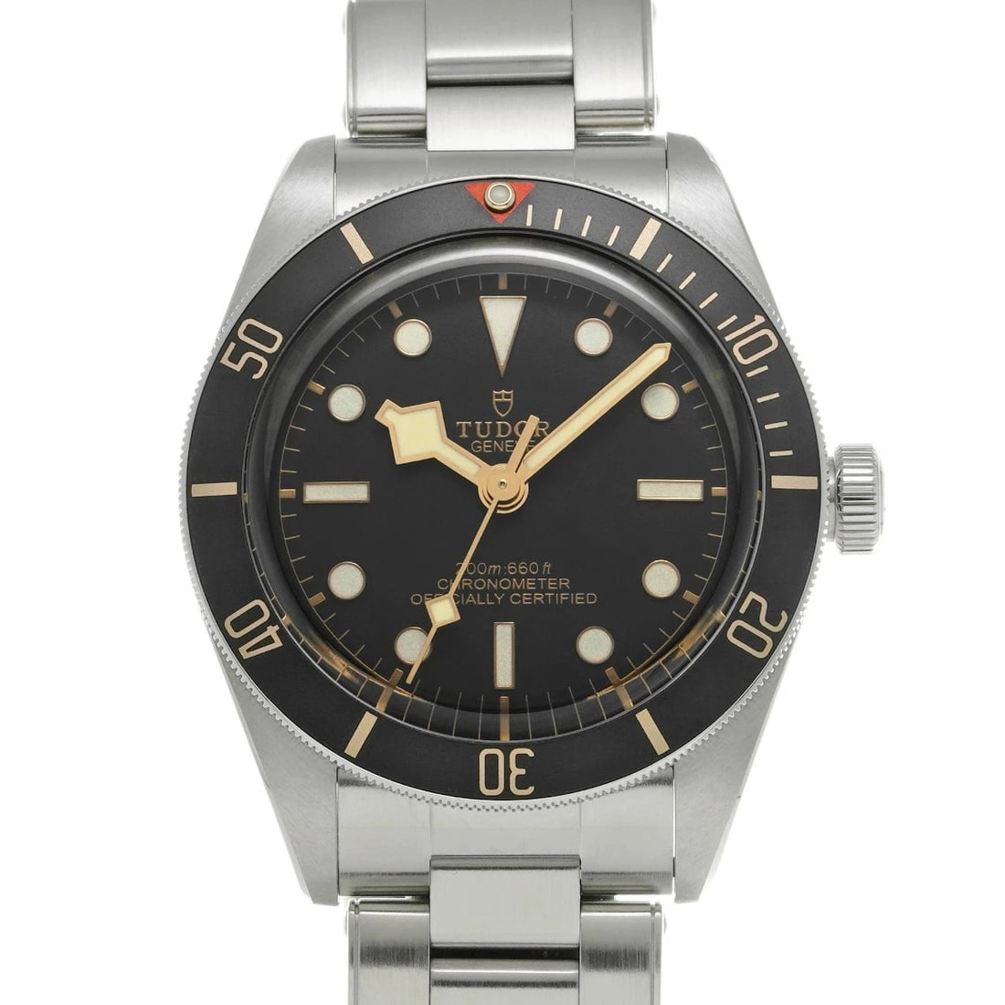 TUDOR HERITAGE BLACK WATCH: TUDOR Heritage Black Watch Brand: TUDOR Type: Wristwatch Material: Band MaterialStainless, Band MaterialStainless, Case MaterialCase MaterialSapphire Crystal Color: black Size: Wrist Size20.5cm, C