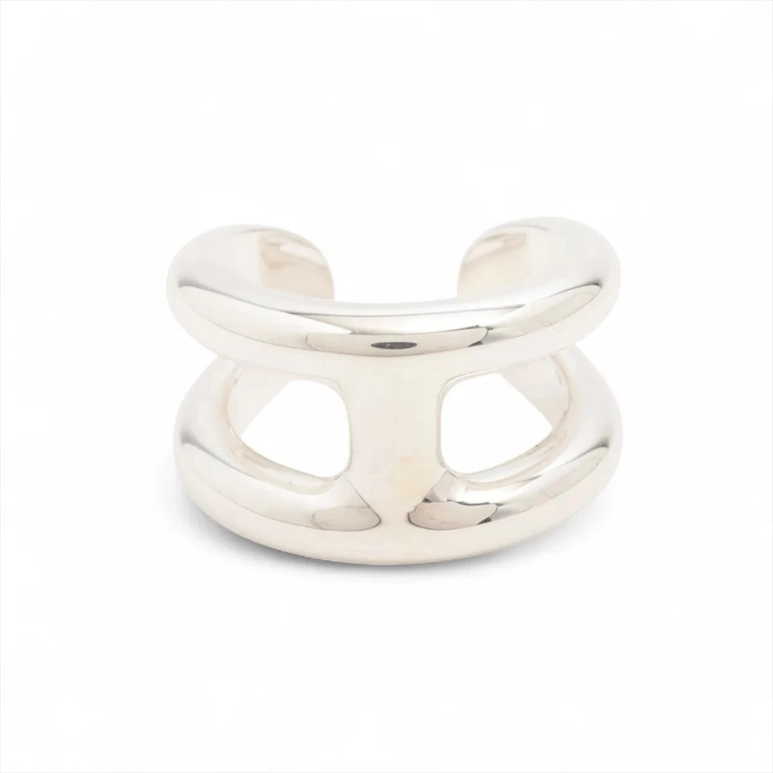 HERMES OSMOZ PM RING 925 SILVER: Hermes Osmoz PM Ring 925 Silver Brand: Hermes Type/Style: Ring Material: 925, Color: Silver Size: 6 US Accessories: None Accessories Notice: When purchasing pre-owned goods, please refer t