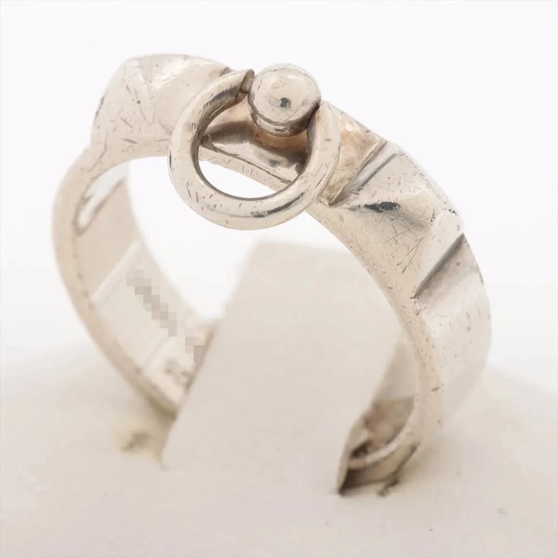 HERMES COLLIER DE CHIEN RING: Hermes Collier de Chien Ring Brand: Hermes Type/Style: Ring Material: 925, Color: Not Specified Size: 6 US Accessories: None Accessories Notice: When purchasing pre-owned goods, please ref