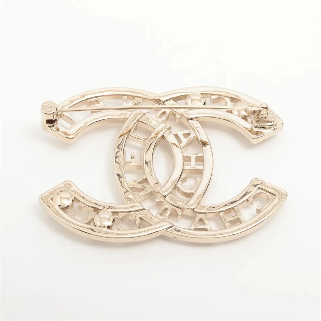 CHANEL COCO MARK LOGO BROOCH GP - 2