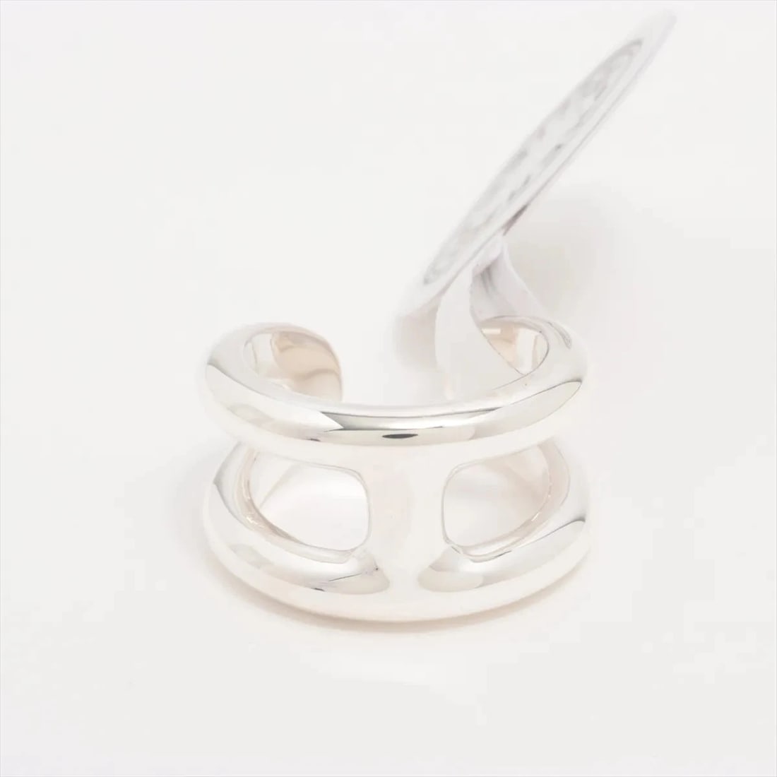 HERMES OSMO'S PM RING 925 SILVER: Hermes Osmo's PM Ring 925 Silver Brand: Hermes Type/Style: Ring Material: 925, Color: Silver Size: 6.5- 6.75 US Accessories: None Accessories Notice: When purchasing pre-owned goods, please