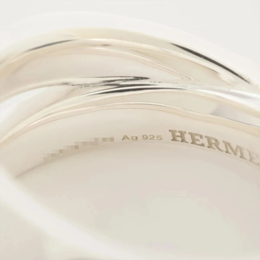 HERMES MINI CREW DOUBLE RING 925 SILVER - 3