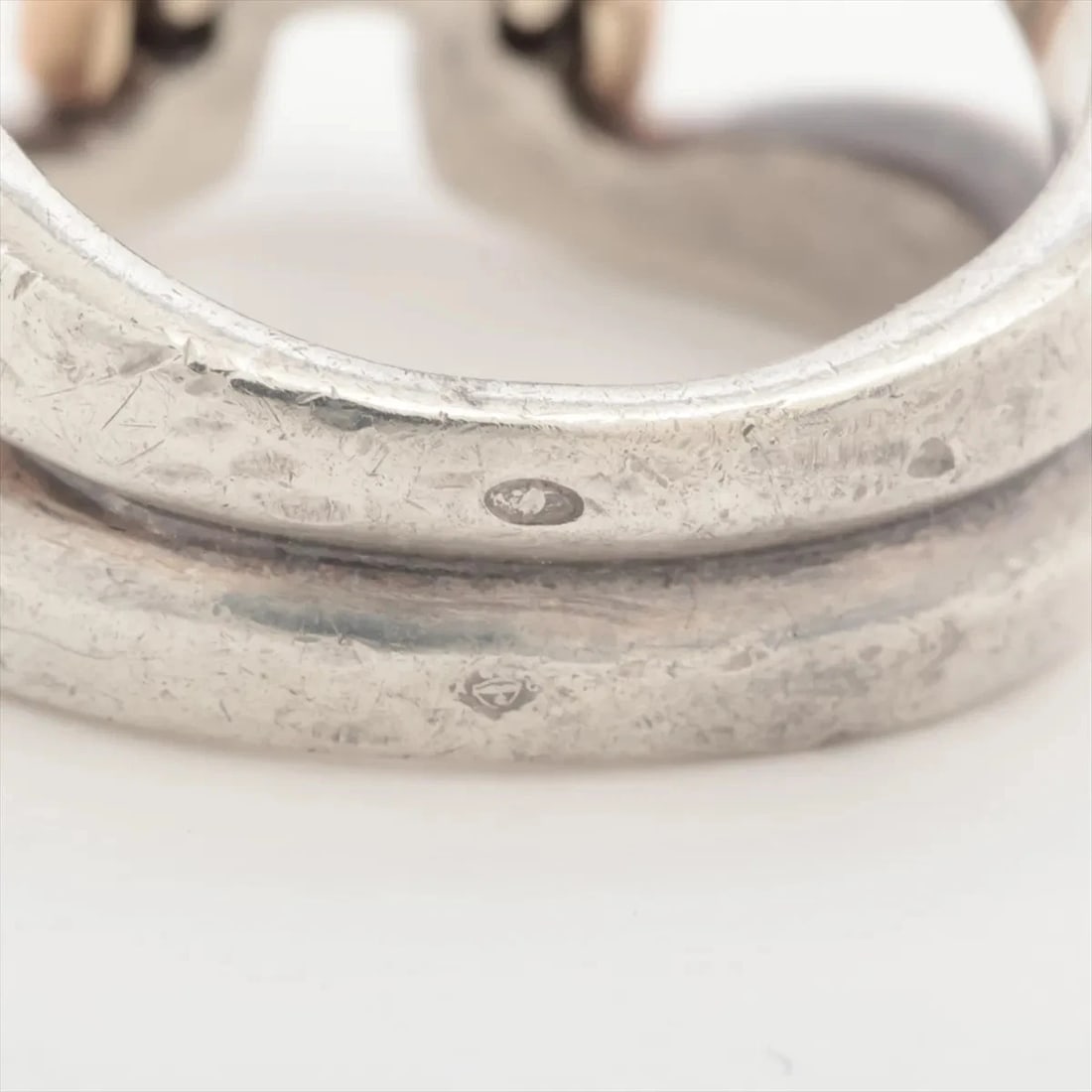 HERMES OLYMPE RING SILVER X GOLD - 3