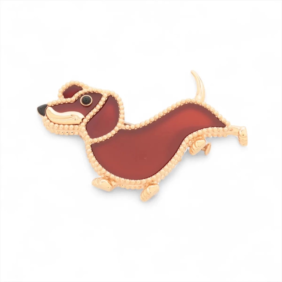 VAN CLEEF & ARPELS LUCKY ANIMALS CARNELIAN ONYX BROOCH: Van Cleef & Arpels Lucky Animals Carnelian Onyx Brooch Brand: Van Cleef & Arpels Type/Style: Brooch Material: None, Color: Not Specified Size: None Accessories: None Accessories Notice: When